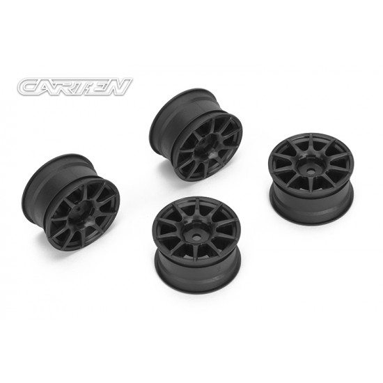 CARTEN 10 Spoke Wheel +1mm (Black)