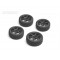 CARTEN TC Rally Tires+Wheels 6 Spoke Black ET -0mm (4PCS)