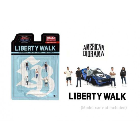 American Diorama 1/64 Team Liberty Walk Figure set of 5 Figures