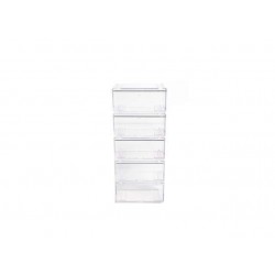 Vitrina 1/64 Diecast storage box, prozorna (set 5ih vitrinc)