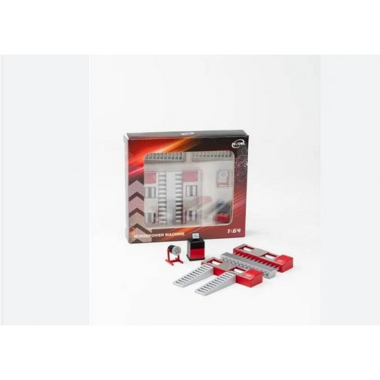 Diorama 1/64 Horsepower machine, red