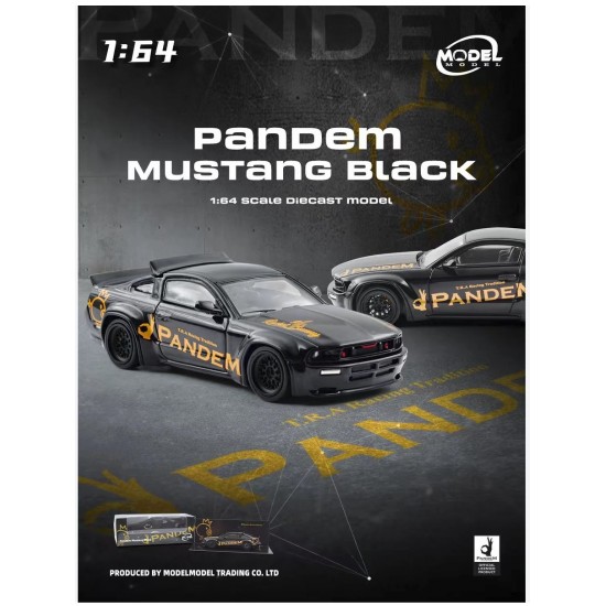 ModelModel 1/64 Pandem Mustang, black