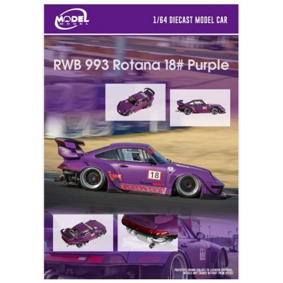 ModelModel 1/64 RWB 993 Rotana #18, purple