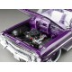 SunStar 1/18 1961 Chevrolet Impala Open Convertible Lowrider with movable suspension, purple