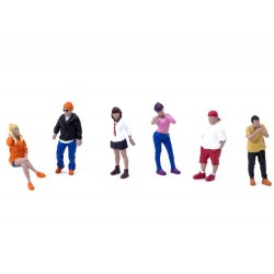 American Diorama 1/64 Figures Set - Car Meet 1