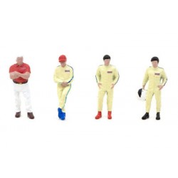 American Diorama 1/64 Figures Set - Race Drivers BRE1