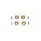GPM AXIAL BRASS HEX ADAPTERS 3MM THICK - AXIAL 1/24 SCX24