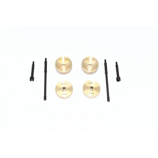 GPM AXIAL HD STEEL #45 FT CVD JT+RR DR SFT+BRASS PD WH KNKL AX WGT - AXIAL 1/24 SCX24