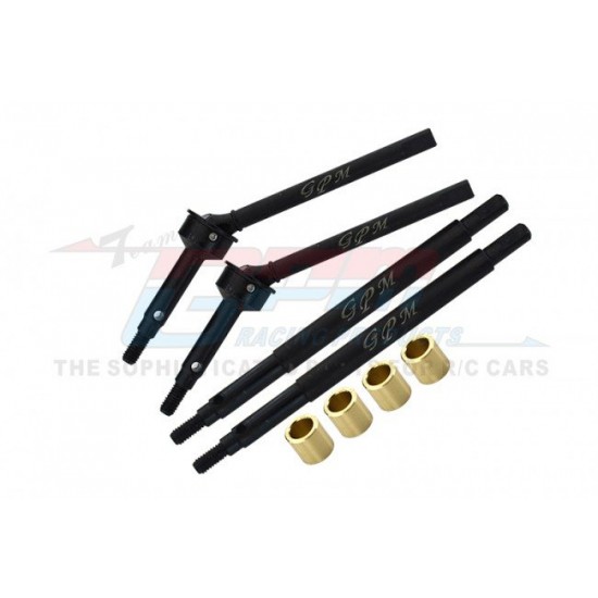 GPM TRX-4M Medium Carbon Steel Front CVD, Rear AXLE Shafts set and 5mm spacers