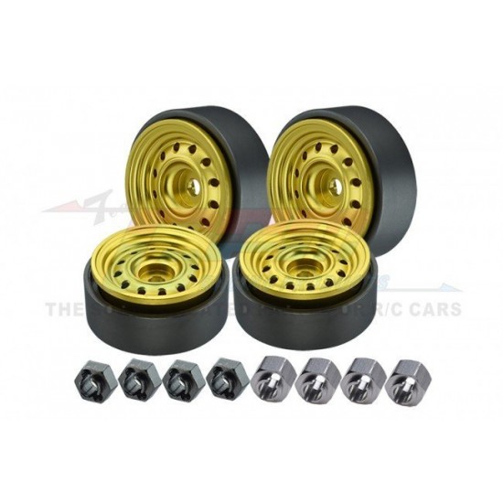 GPM TRX-4M/SCX24 ALU 1.0"  Beadlock Wheel Rims set - različne barve (4kom)