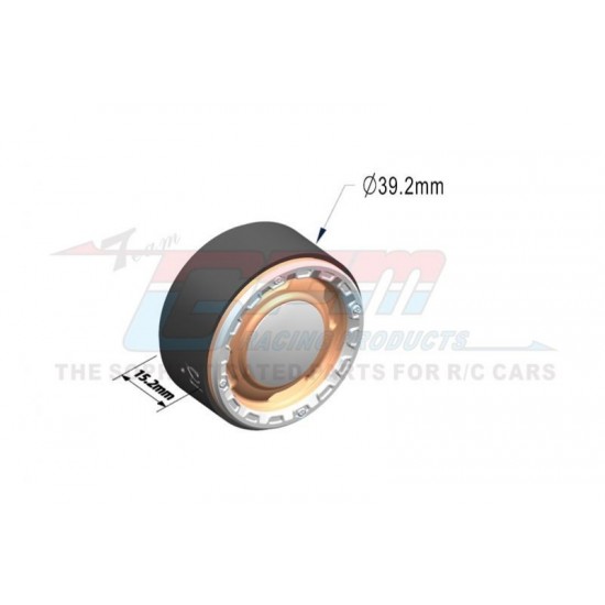 GPM TRX-4M/SCX24 ALU 1.33" Beadlock Wheel Rims set (2kom)- različne barve