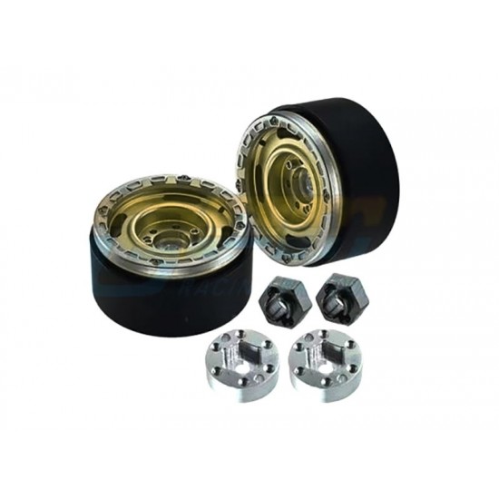 GPM TRX-4M/SCX24 ALU 1.33" Beadlock Wheel Rims set (2kom)- različne barve