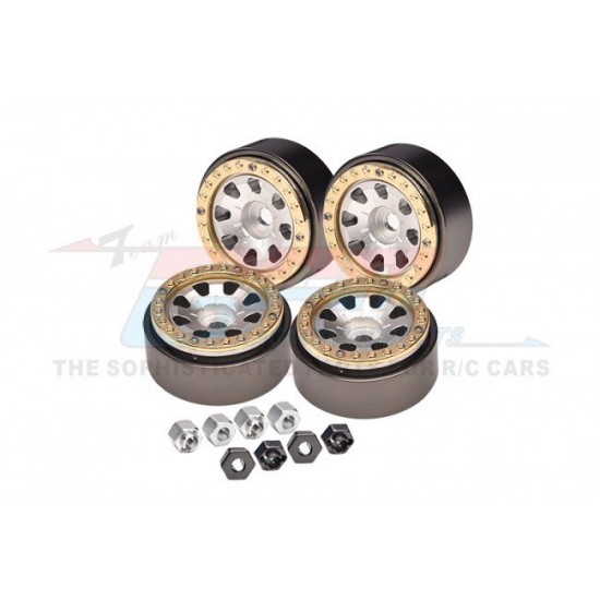 GPM TRX-4M Alu 1.0" Beadlock Wheel Rims set, 8 Poles, (4kom) - različne barve