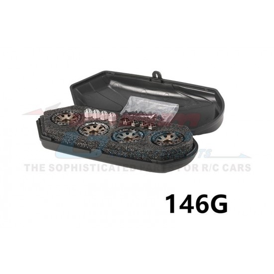 GPM TRX-4M Alu 1.0" Beadlock Wheel Rims set, 8 Poles, (4kom) - različne barve