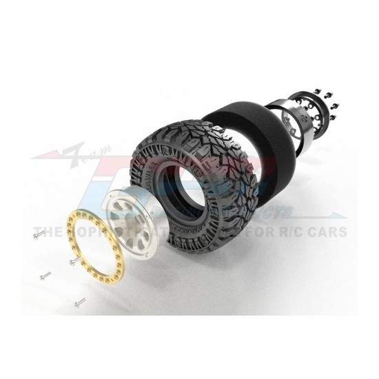 GPM TRX-4M Alu 1.0" Beadlock Wheel Rims set, 8 Poles, (4kom) - različne barve