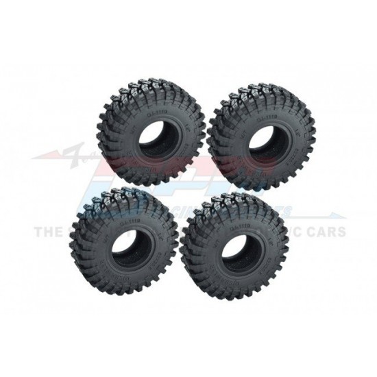 GPM TRX-4M 1.0" Crawler Tires 62mm X 20,5mm With Foam Inserts (4)
