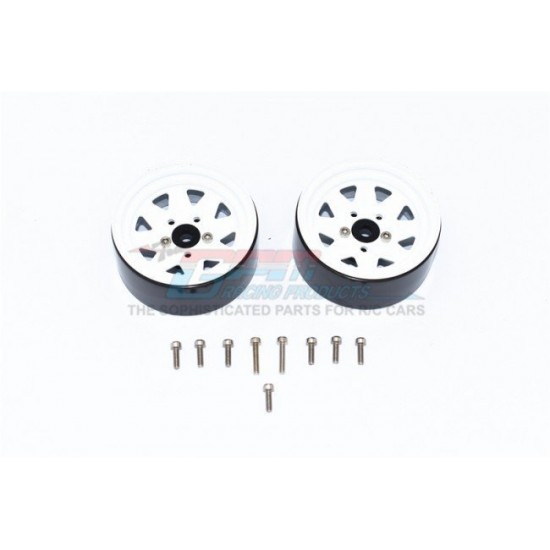 GPM TRX-4 Aluminum Wheel 1.9 For Crawlers - bela (2platišči)