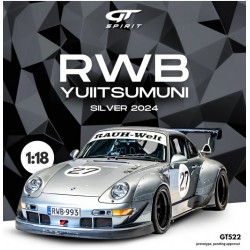GT Spirit 1/18 Porsche 911 RWB Yuiitsumuni 2024 silver
