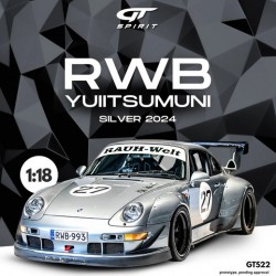 GT Spirit 1/18 Porsche 911 RWB Yuiitsumuni 2024 silver