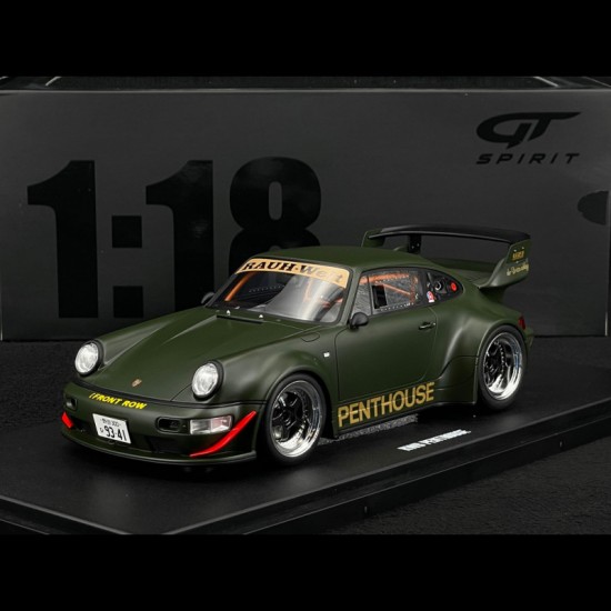 GT Spirit 1/18 Porsche 911 RWB 964 Penthouse 2008 Kaki Green