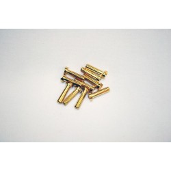H-Speed 4mm Gold Contact Plug - konektorji - 18mm (10kosov)