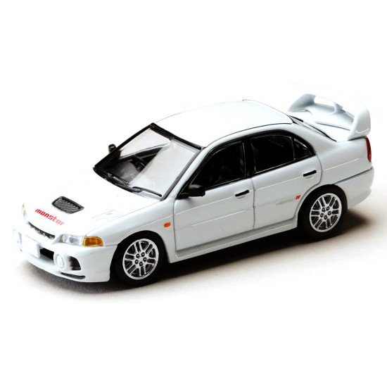Hobby Japan 1/64 Mitsubishi Lancer RS Evolution III/INITIAL D Seiji Iwaki VS Takumi Fujiwara, white