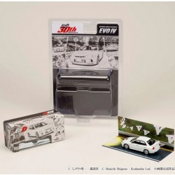 Hobby Japan 1/64 Mitsubishi Lancer RS Evolution III/INITIAL D Seiji Iwaki VS Takumi Fujiwara, white