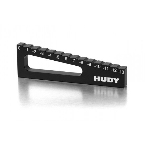 Hudy Chassis Droop Gauge 0 to -13 mm for 1/8 Off-Road
