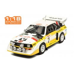 Ixo 1/18 Audi Sport Quatro S1 #2 Rohrl-Geistdorfer Rally Monte Carlo 1986