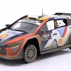 Ixo Models 1/18 i20 N Rally1 Team Shell Mobis WRT N#8 2nd Rally Kenya Safari 2025 Tanak-Jarveoja