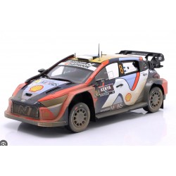 Ixo Models 1/18 i20 N Rally1 Team Shell Mobis WRT N#8 2nd Rally Kenya Safari 2025 Tanak-Jarveoja