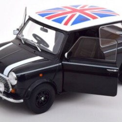 KK Scale 1/12 Mini Cooper RHD 1992 with Union Jack, black and white