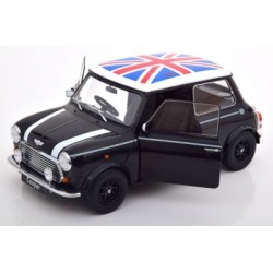 KK Scale 1/12 Mini Cooper RHD 1992 with Union Jack, black and white