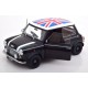 KK Scale 1/12 Mini Cooper RHD 1992 with Union Jack, black and white