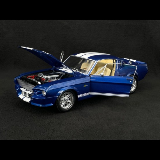 KK Scale 1/12 Ford Mustang Shelby GT500 Eleanor Coupé 1967 blue/white