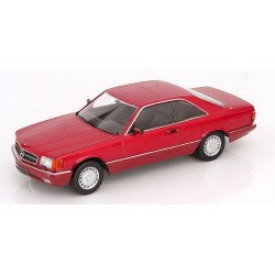 KK Scale 1/18 Mercedes-Benz 500 SEC (C126) 1985 red metallic