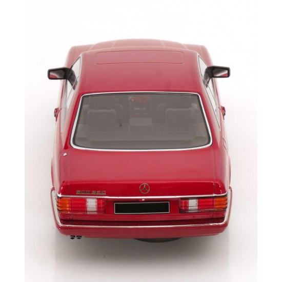 KK Scale 1/18 Mercedes-Benz 500 SEC (C126) 1985 red metallic