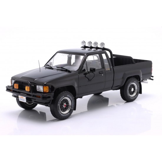 KK Scale 1/18 1989 Toyota Truck Xtra Cab 4x4 (Hilux) - Back to the Future II, black
