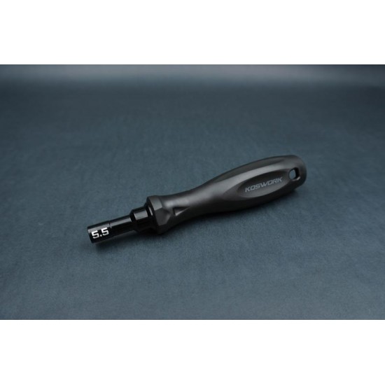 Koswork Hard Coated Alu 5.5mm Compact Nut Driver (For 3mm nut)