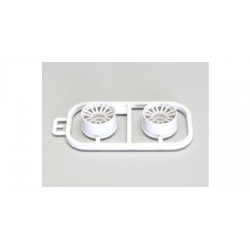 Kyosho Mini-Z Wheels Set White - MR03 - Wide 2.0 Offset (2)