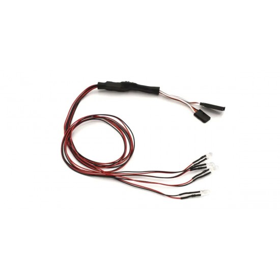Kyosho LED Light Unit (Diam=5/L=400/Clear/4 Bulbs) Halogen
