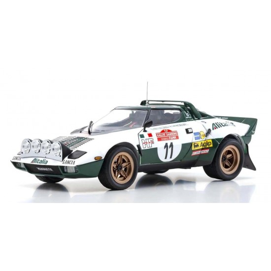 Kyosho Die-Cast 1/18 Lancia Stratos HF B.Waldegaard Winner San Remo 1975 Nr.11