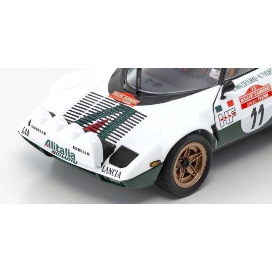 Kyosho Die-Cast 1/18 Lancia Stratos HF B.Waldegaard Winner San Remo 1975 Nr.11