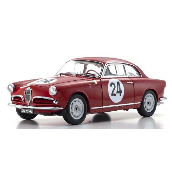Kyosho Die-Cast 1/18 Alfa Romeo Giuletta SV Targa Florio 1957 Nr.24