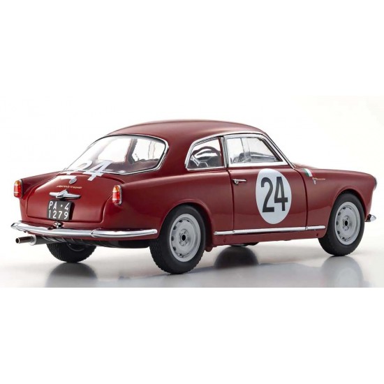 Kyosho Die-Cast 1/18 Alfa Romeo Giuletta SV Targa Florio 1957 Nr.24