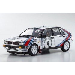 Kyosho Die-Cast 1/18 Lancia Delta HF 4WD 1000 Lakes 1987 Team Lancia Nr.4