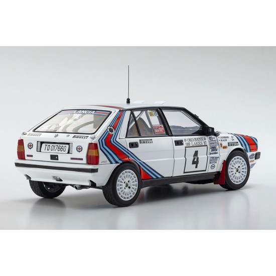Kyosho Die-Cast 1/18 Lancia Delta HF 4WD 1000 Lakes 1987 Team Lancia Nr.4