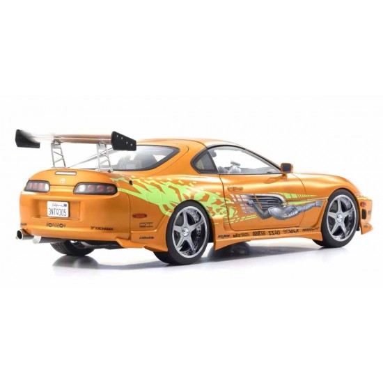 Kyosho 1/18 Toyota Supra Turbo Fast & Furious Orange Pearl