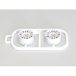 Kyosho Mini-Z Wheels Set White - MR03  - Wide 0 Offset (2)
