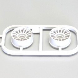 Kyosho Mini-Z Wheels Set White - MR03 - Narrow 2.5 Offset (2)